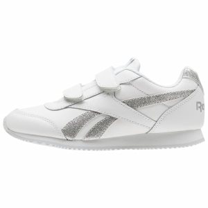 Reebok ROYAL CLJOG 2 2V Turnschuhe Kinder - Weiß/Silber/Weiß - DE 895-PEW